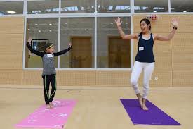 Family yoga and meditation